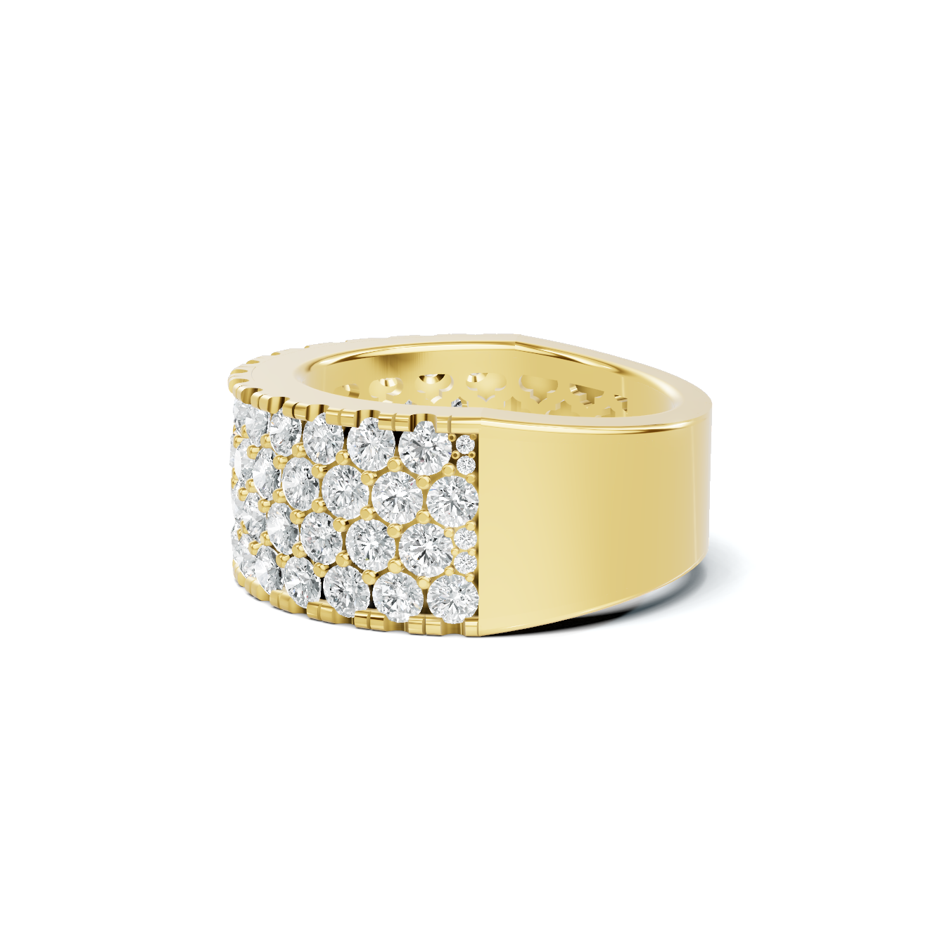 Four Row Pave Ring