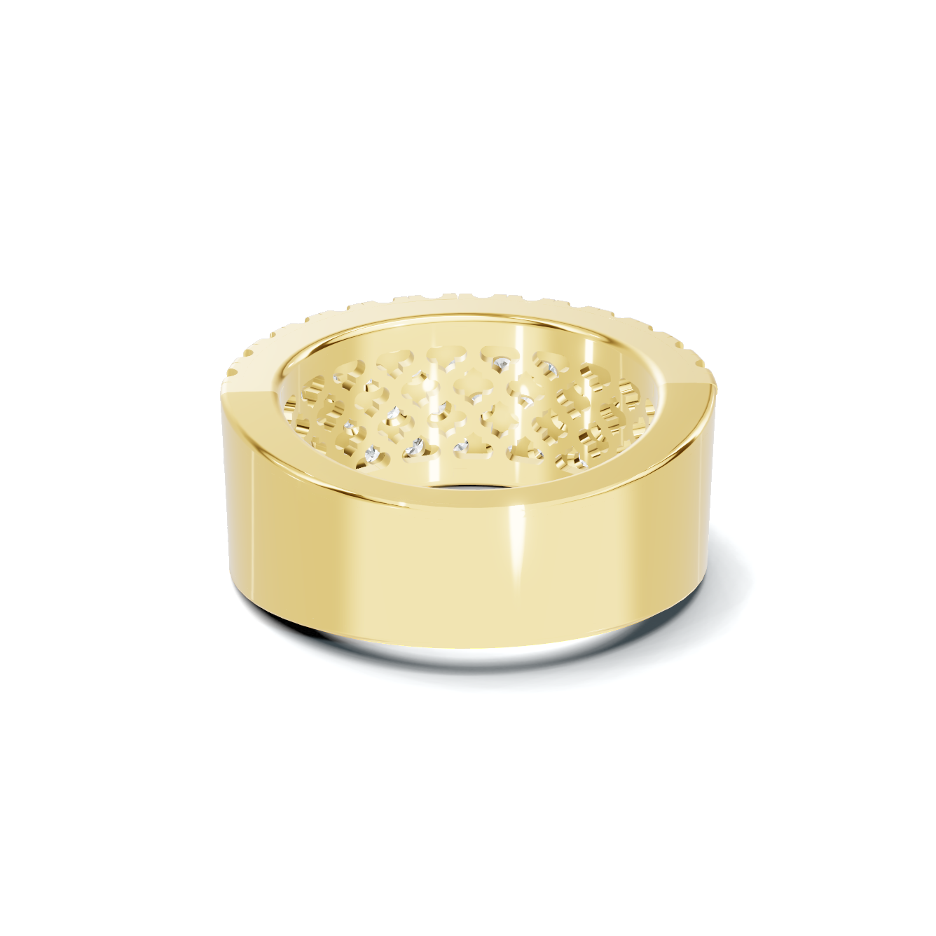 Four Row Pave Ring