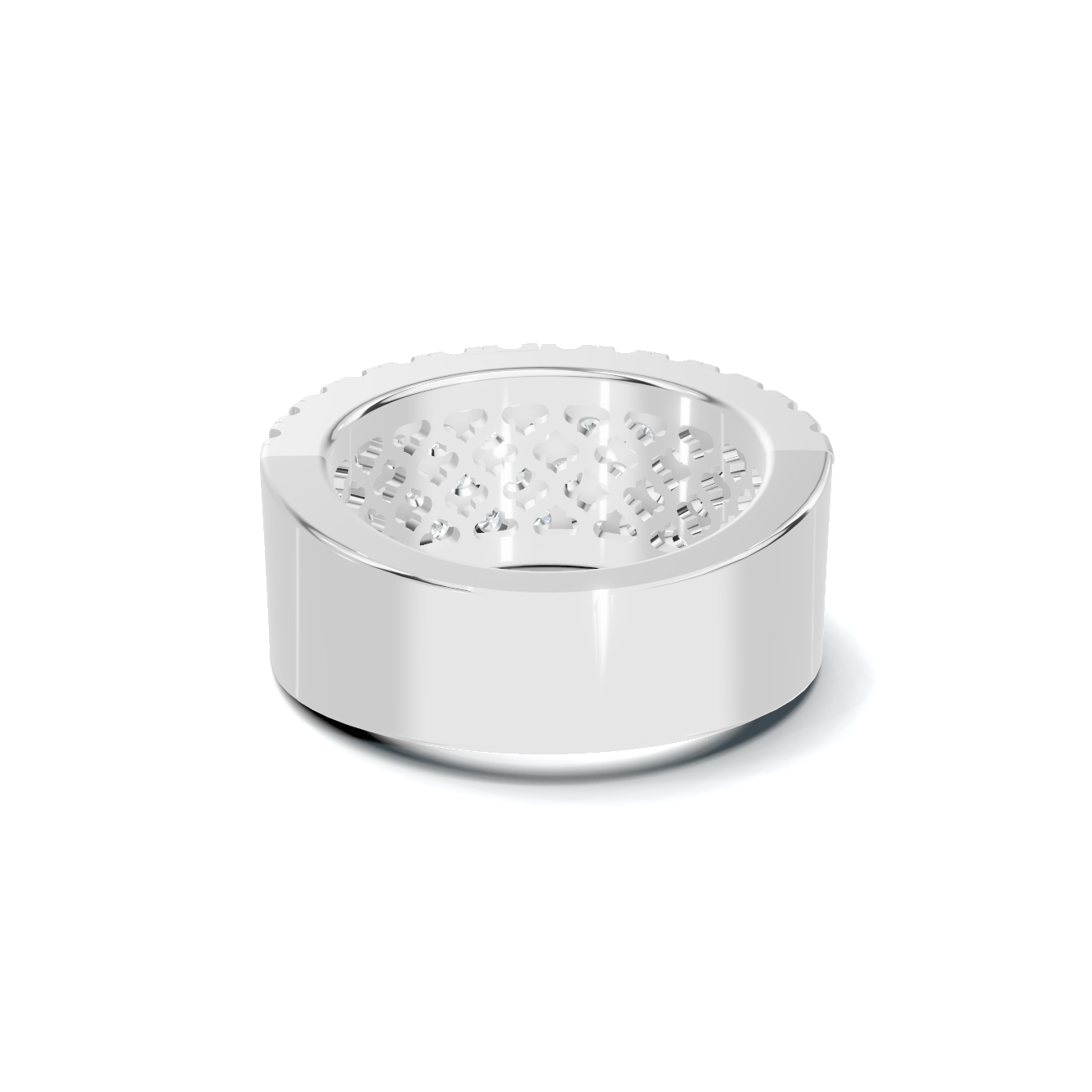 Four Row Pave Ring