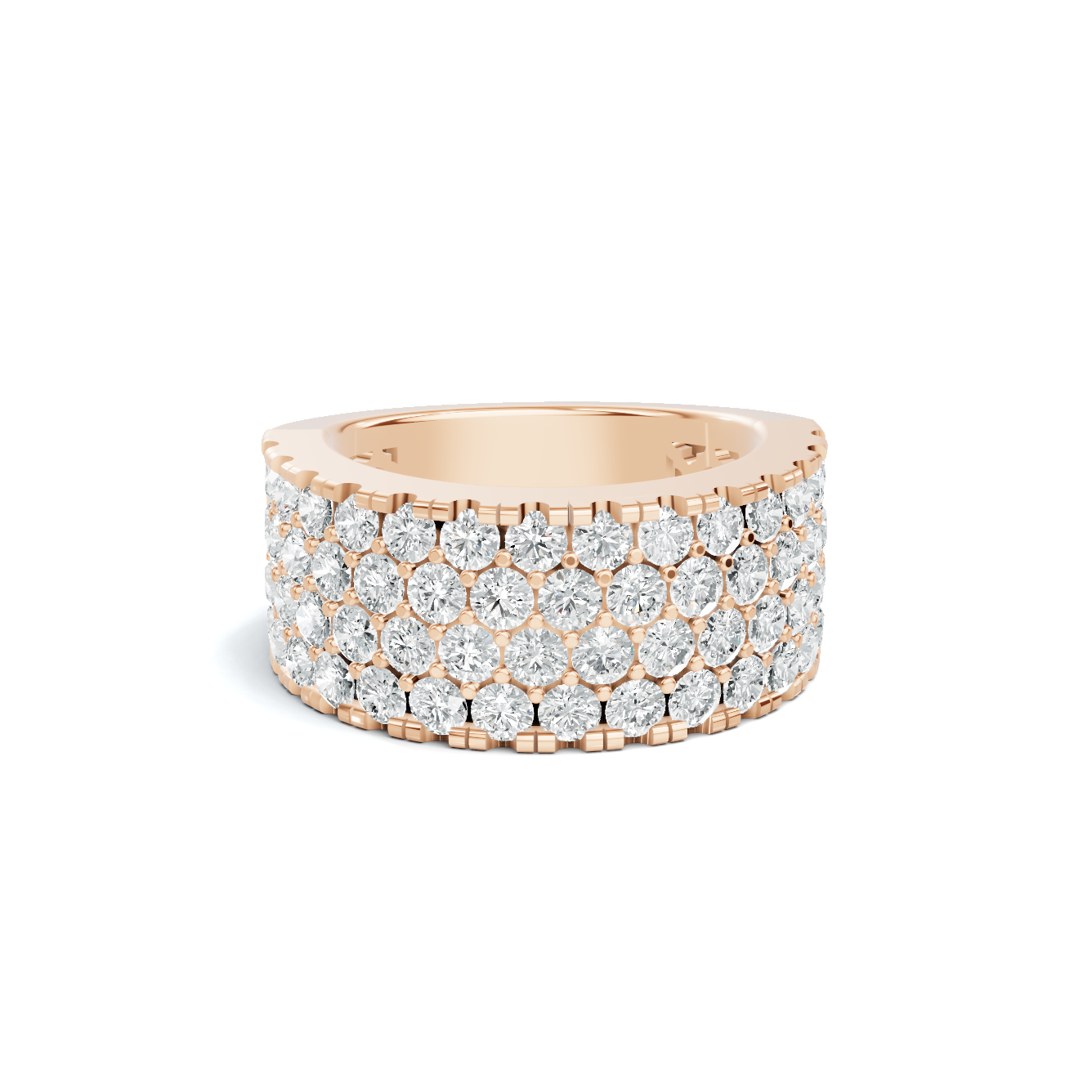 Four Row Pave Ring