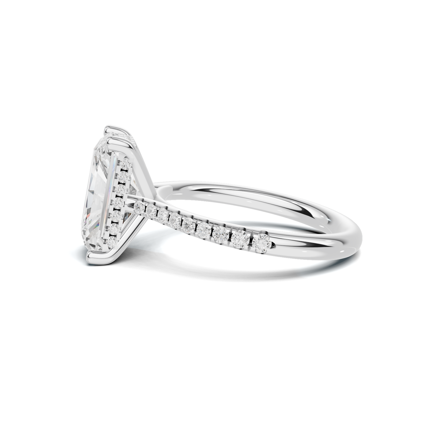 Gallery Pave Ring