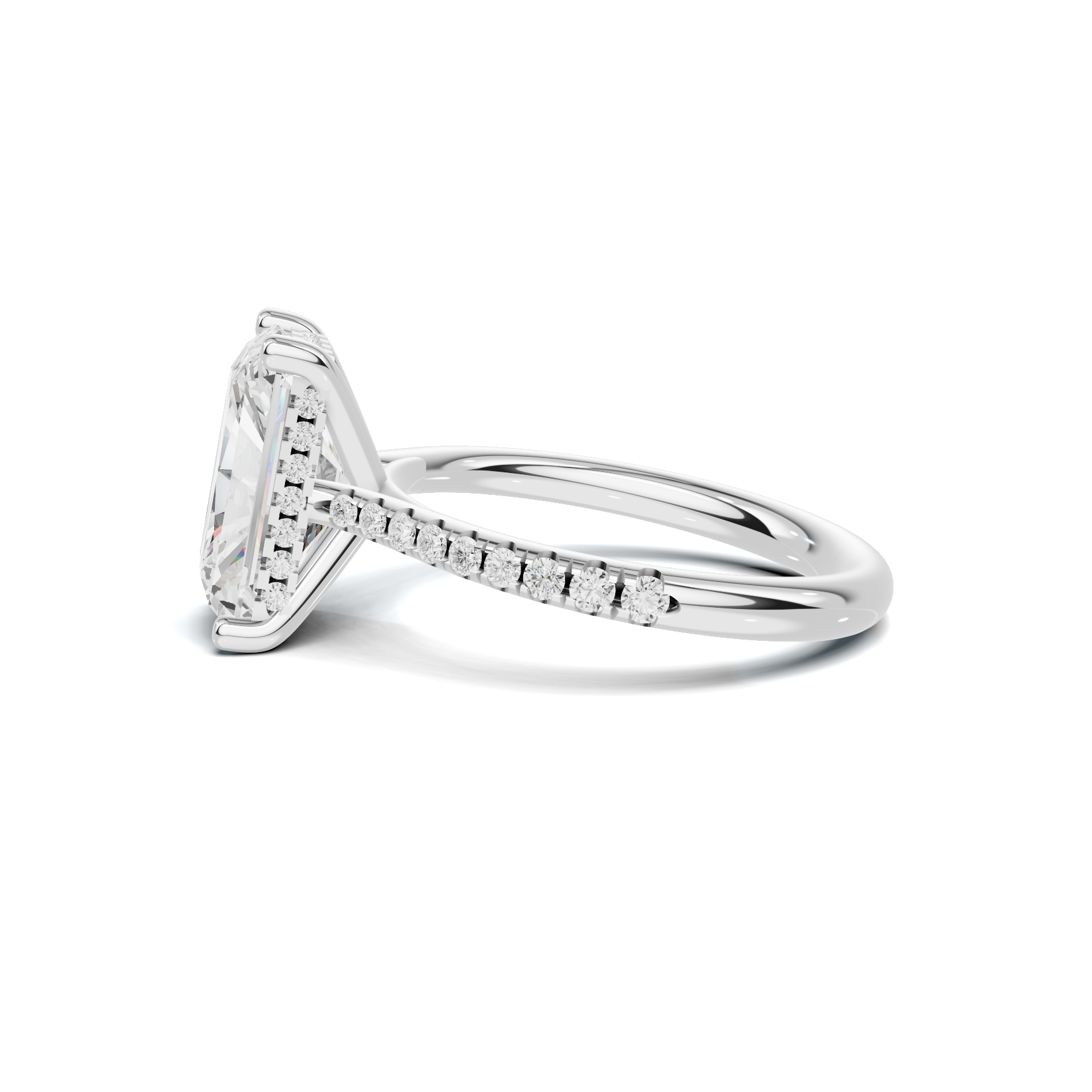 Gallery Pave Ring