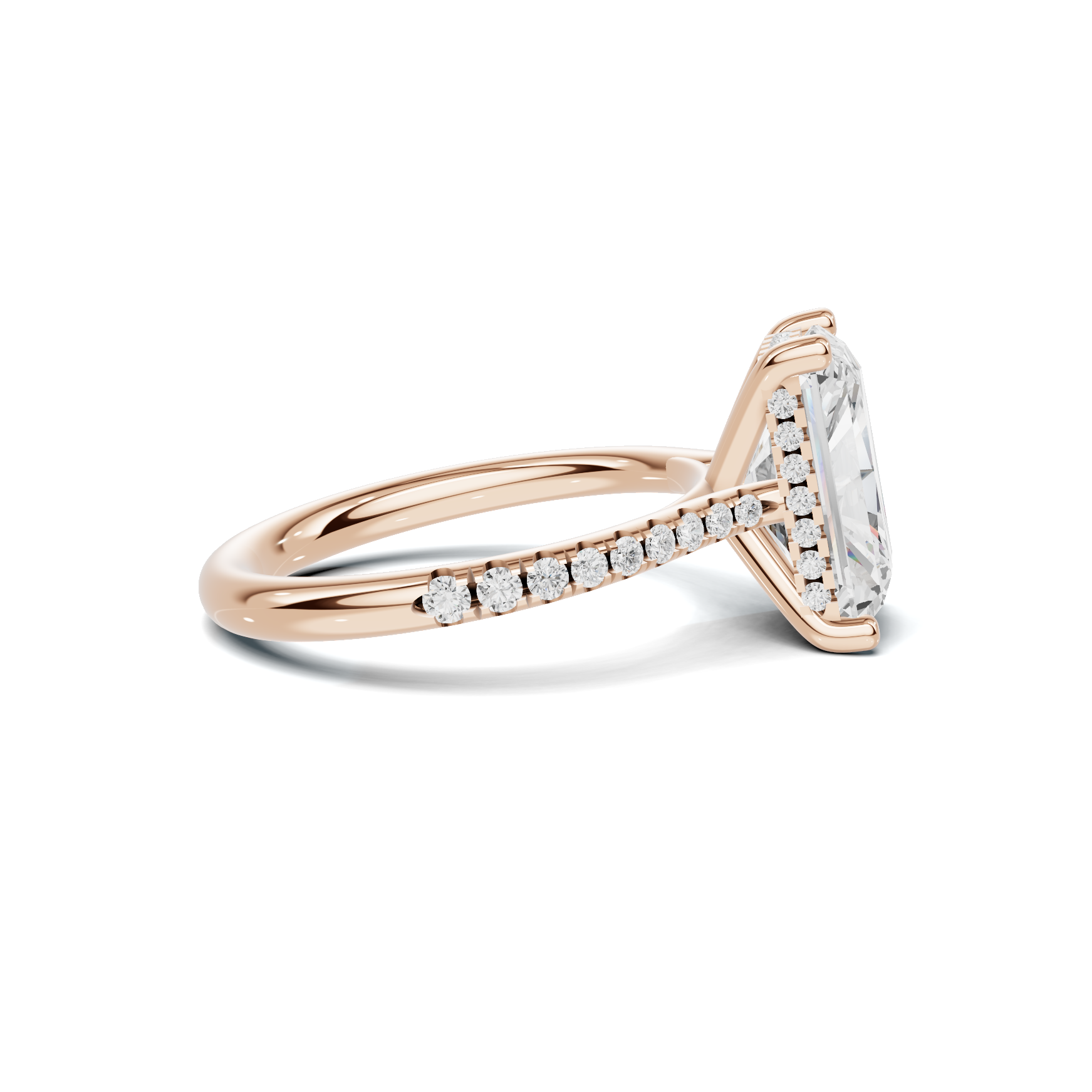 Gallery Pave Ring