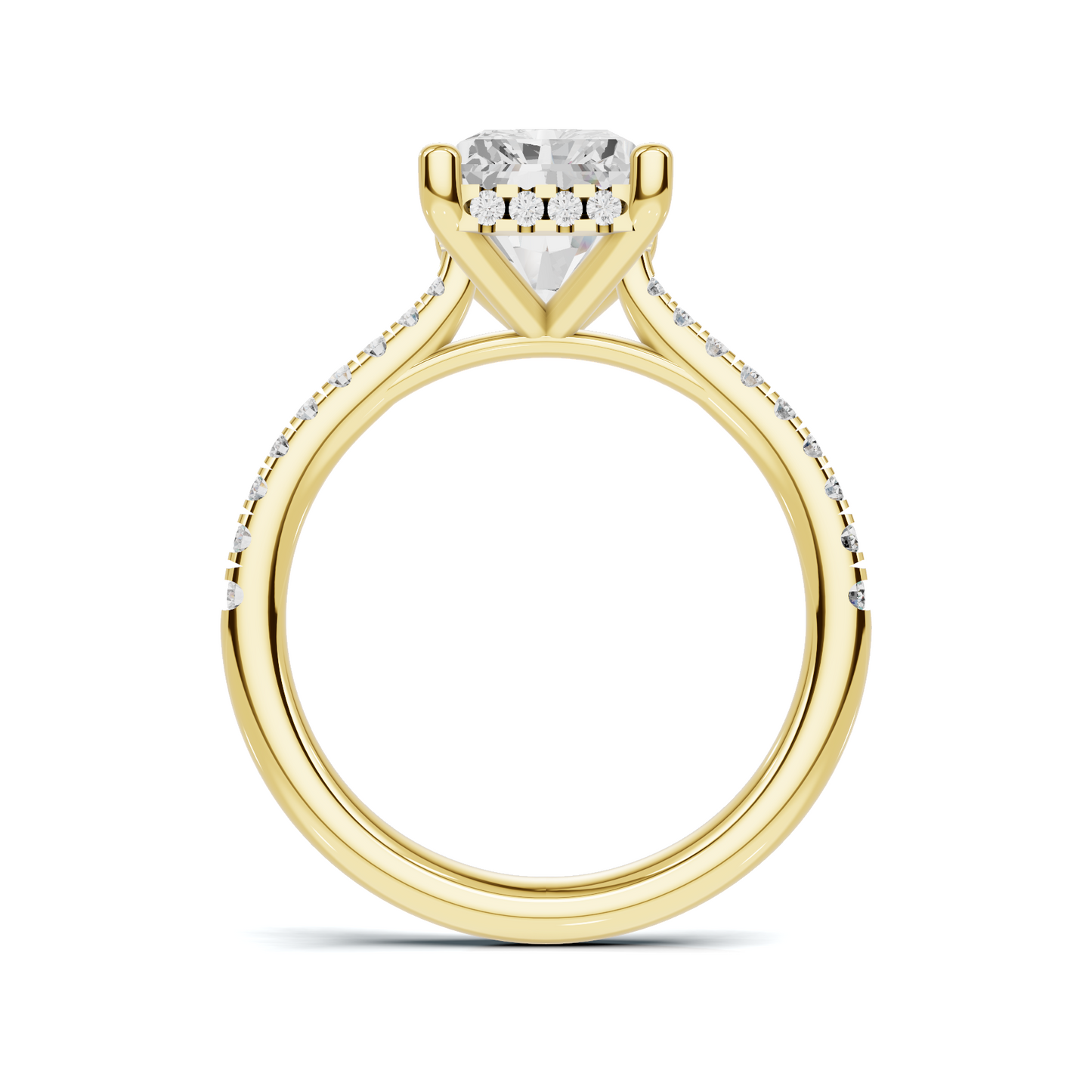Gallery Pave Ring