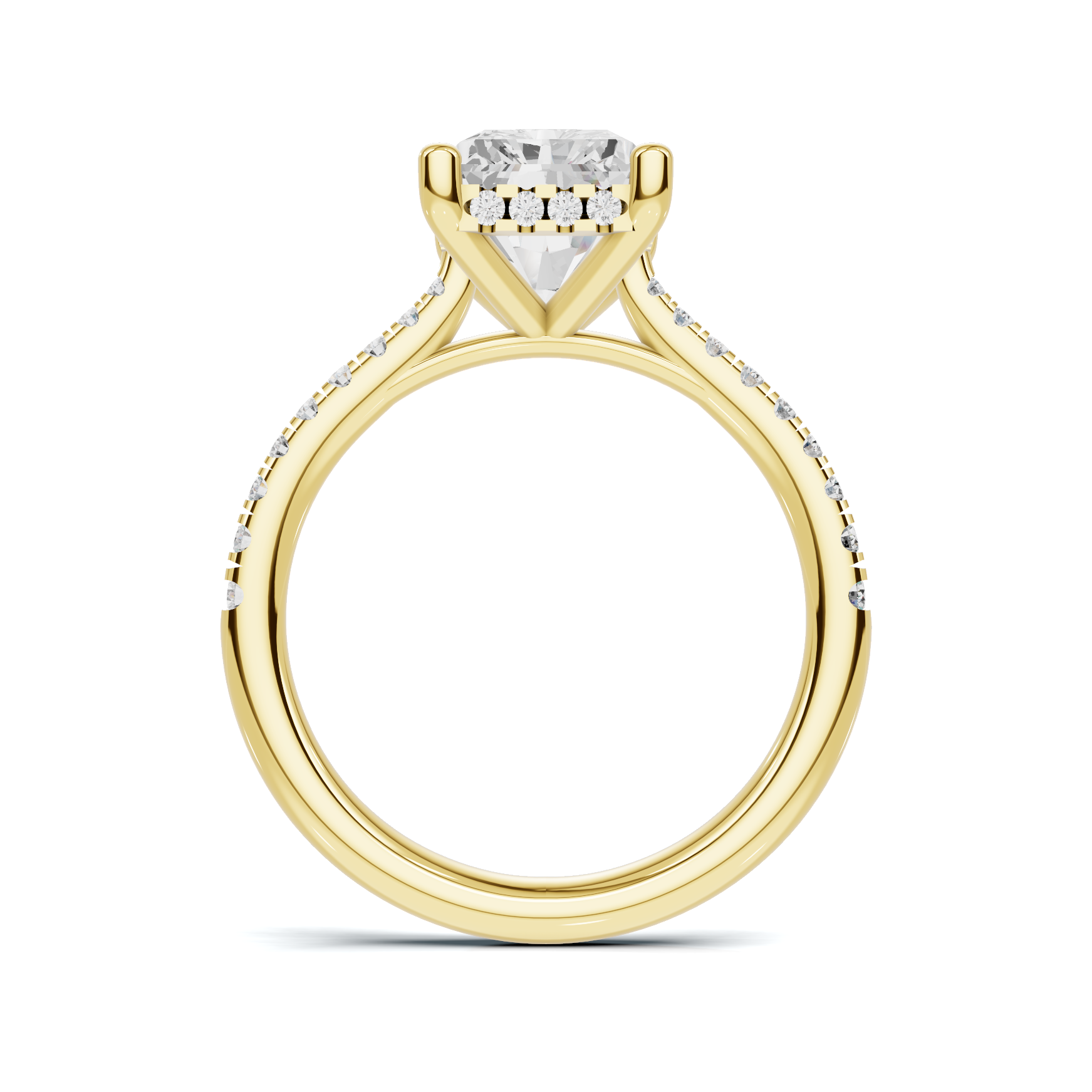Gallery Pave Ring
