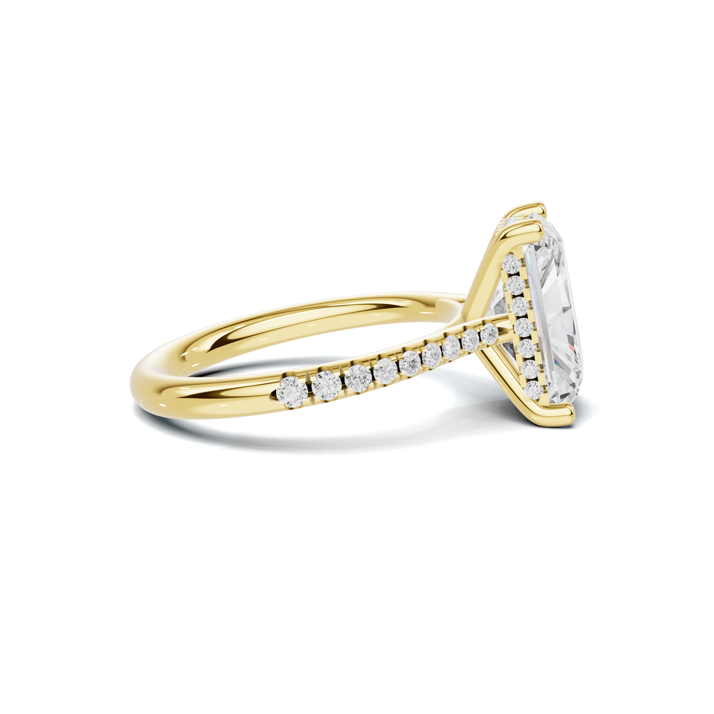 Gallery Pave Ring