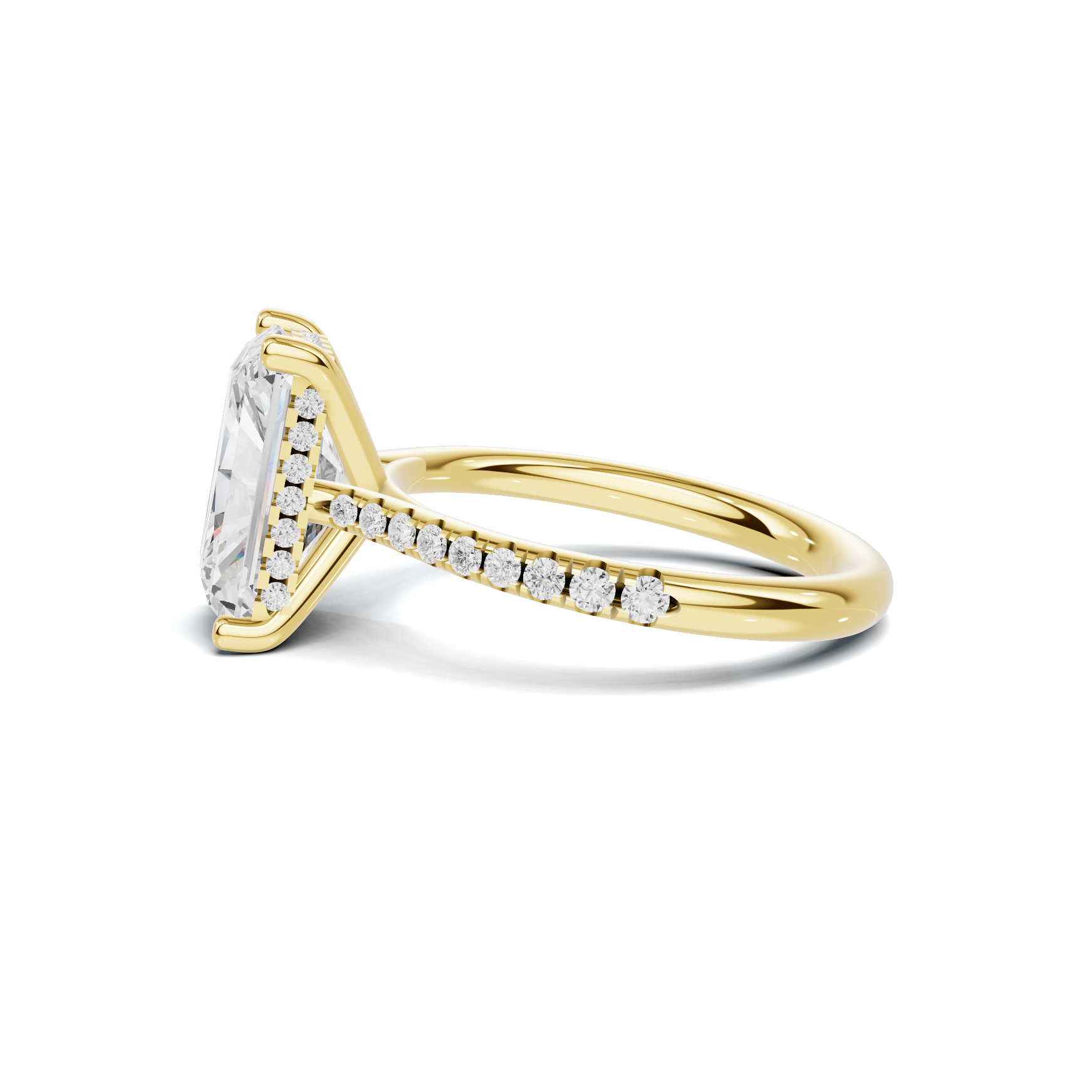 Gallery Pave Ring