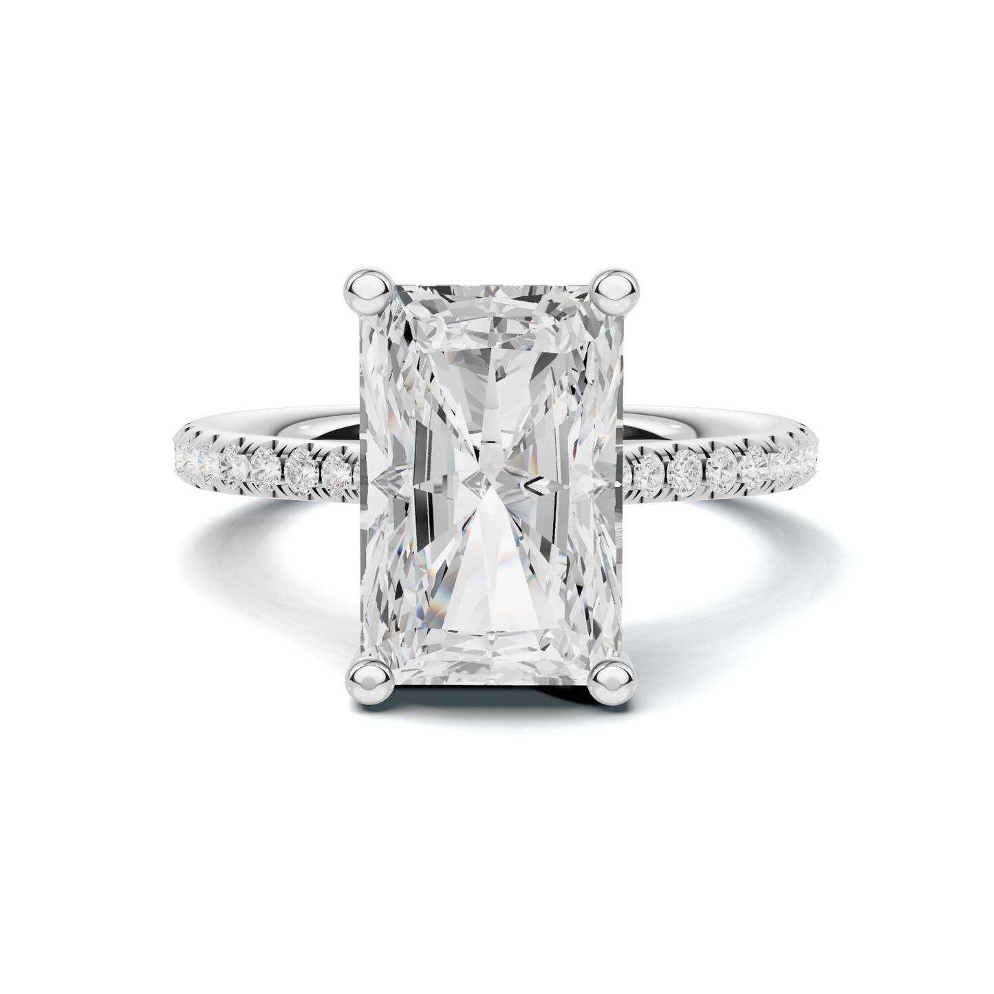 Gallery Pave Ring