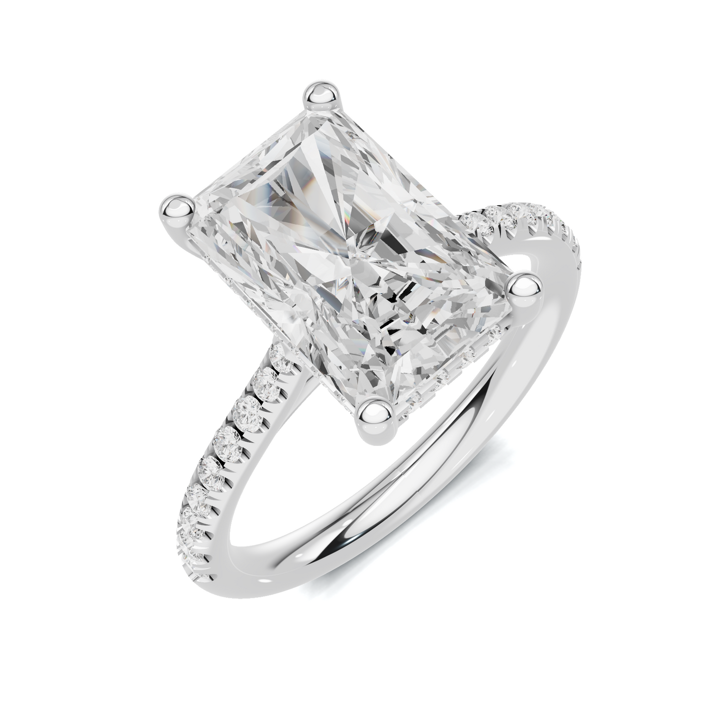 Gallery Pave Ring