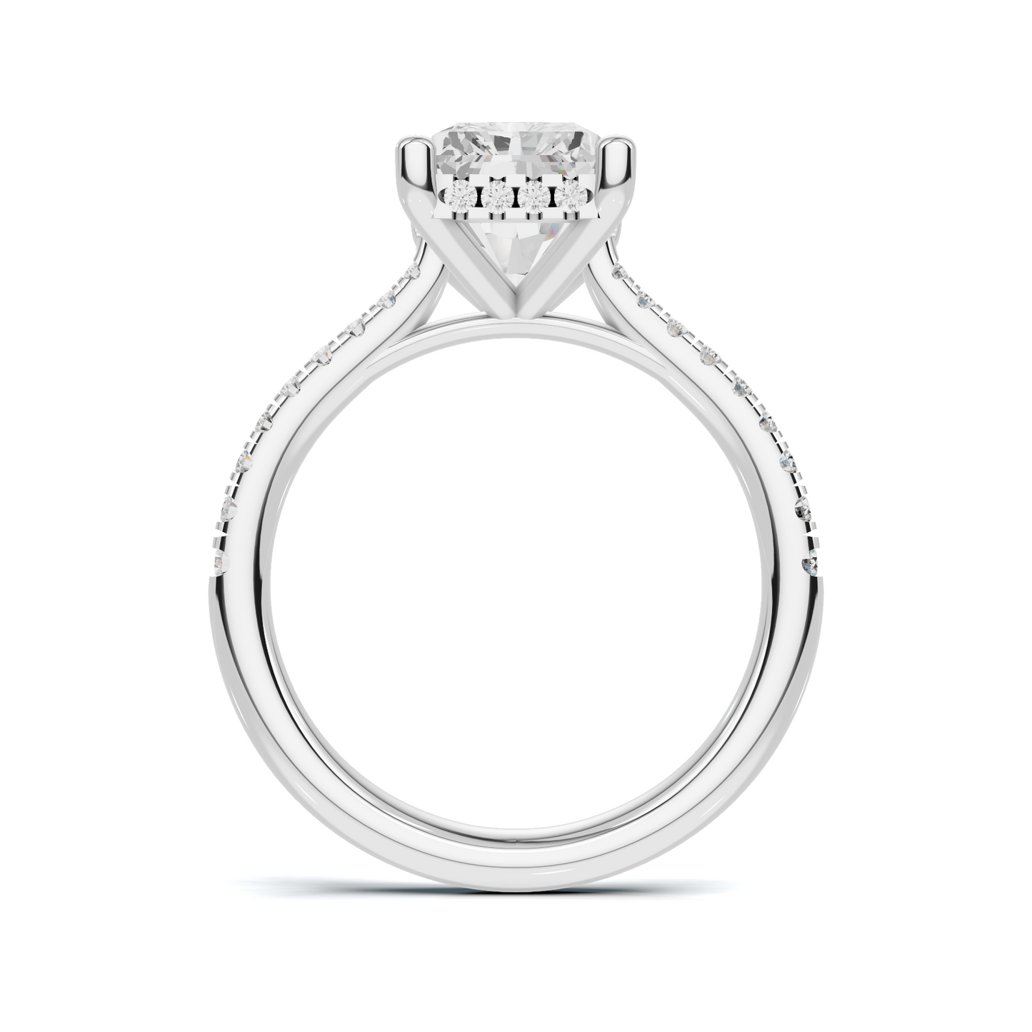 Gallery Pave Ring