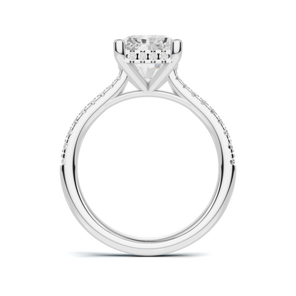 Gallery Pave Ring