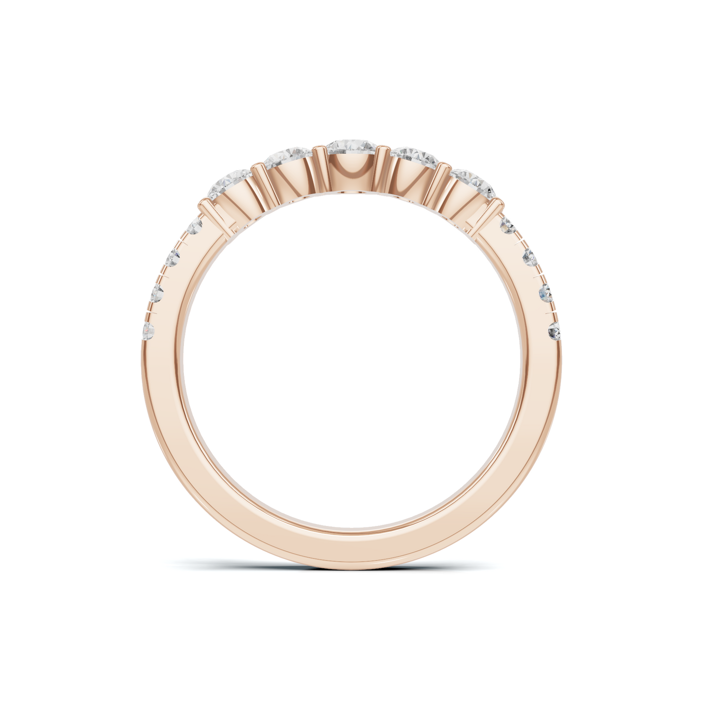 Graduated Scalloped Anniversary Ring