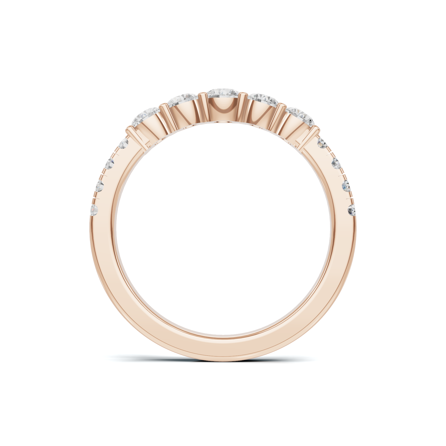 Graduated Scalloped Anniversary Ring