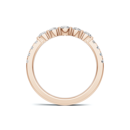 Graduated Scalloped Anniversary Ring