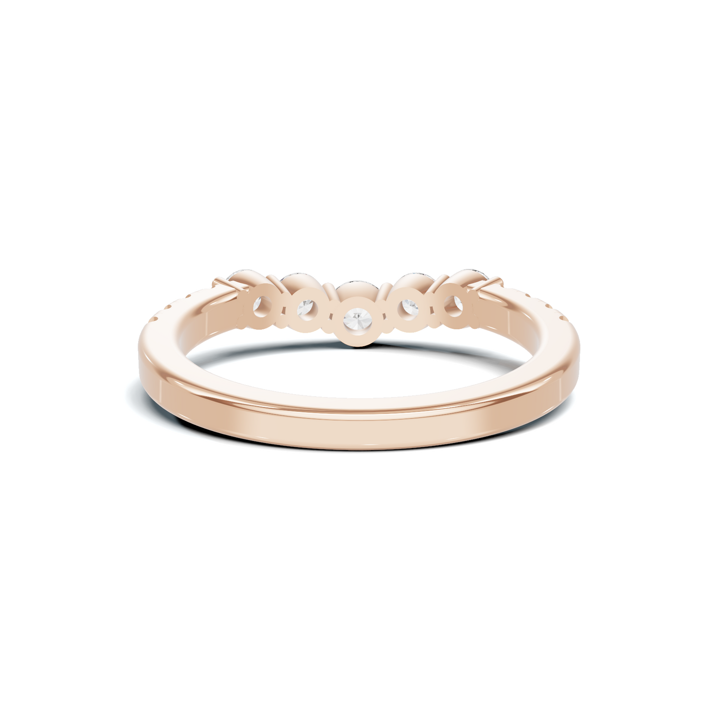 Graduated Scalloped Anniversary Ring