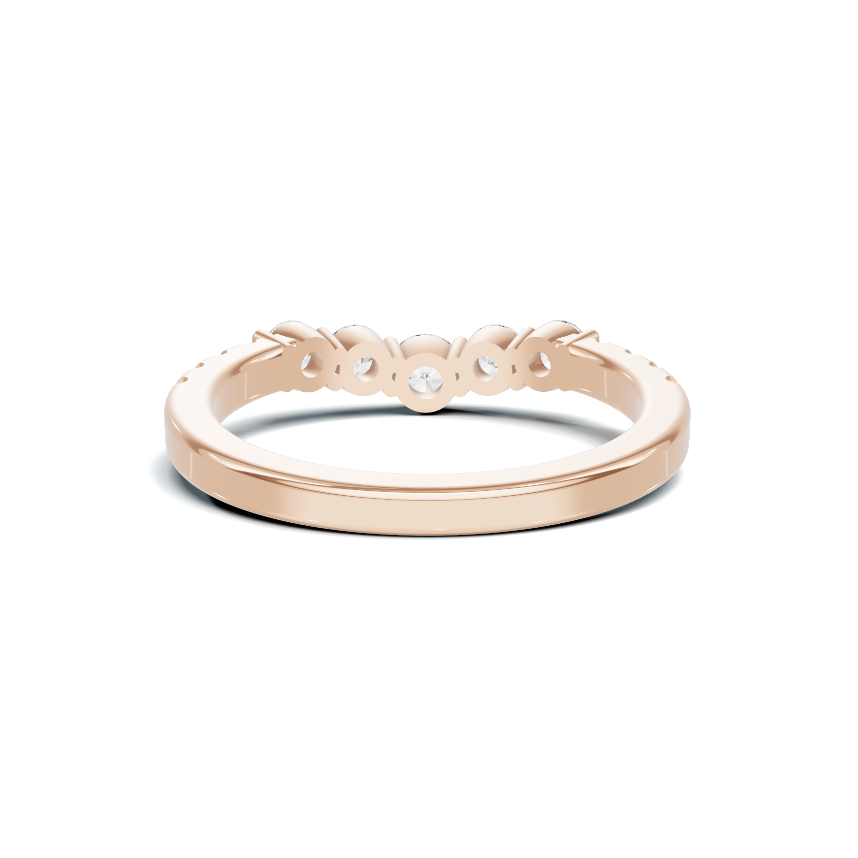 Graduated Scalloped Anniversary Ring