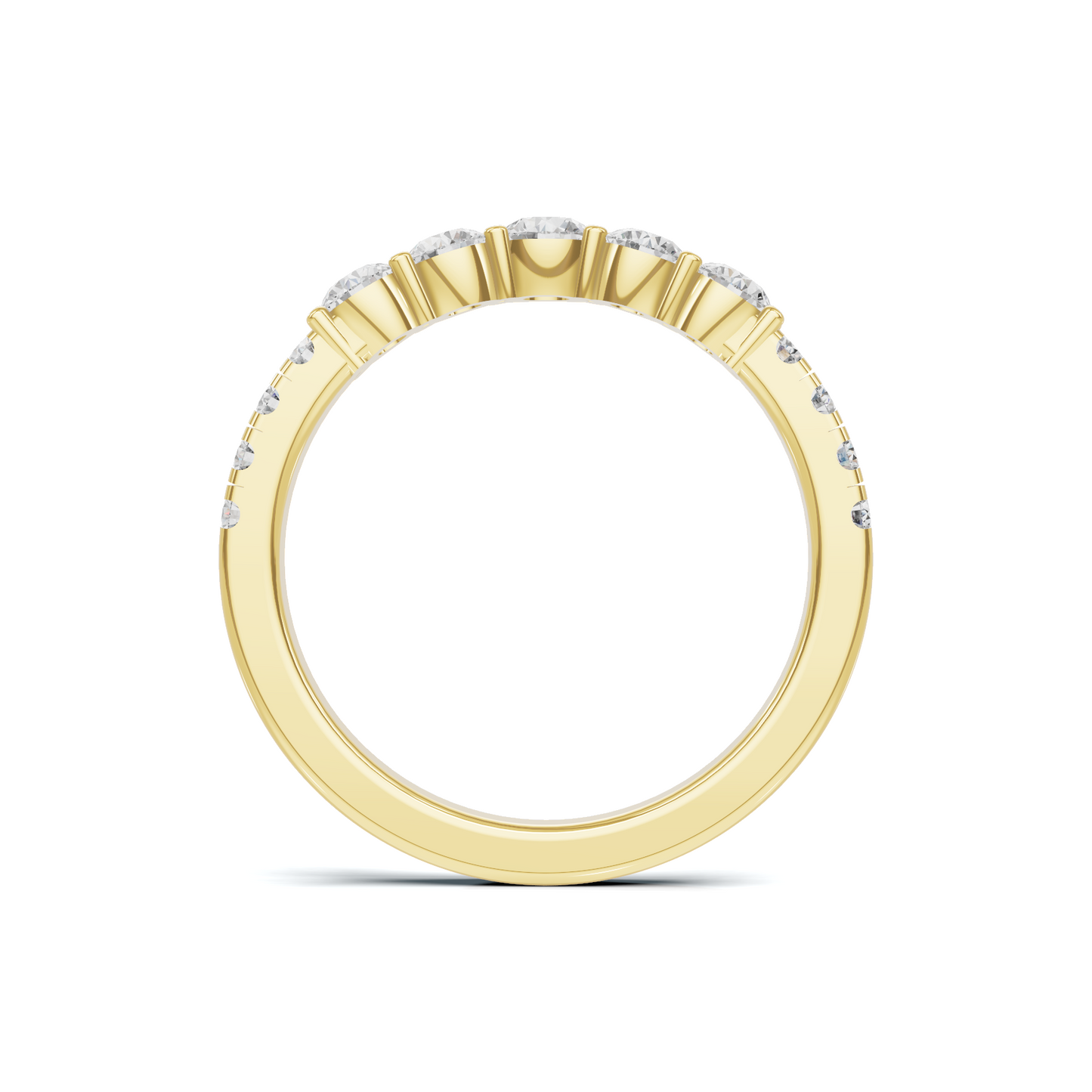 Graduated Scalloped Anniversary Ring