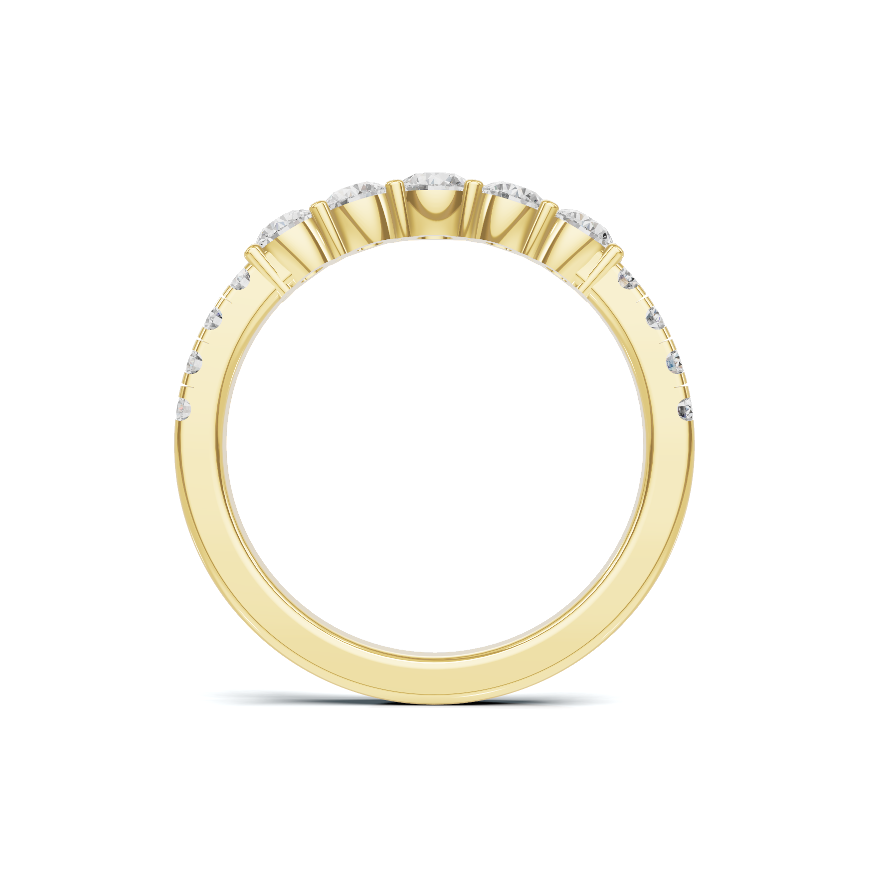 Graduated Scalloped Anniversary Ring