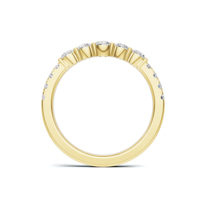 Graduated Scalloped Anniversary Ring