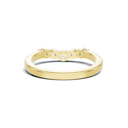 Graduated Scalloped Anniversary Ring