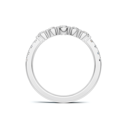 Graduated Scalloped Anniversary Ring
