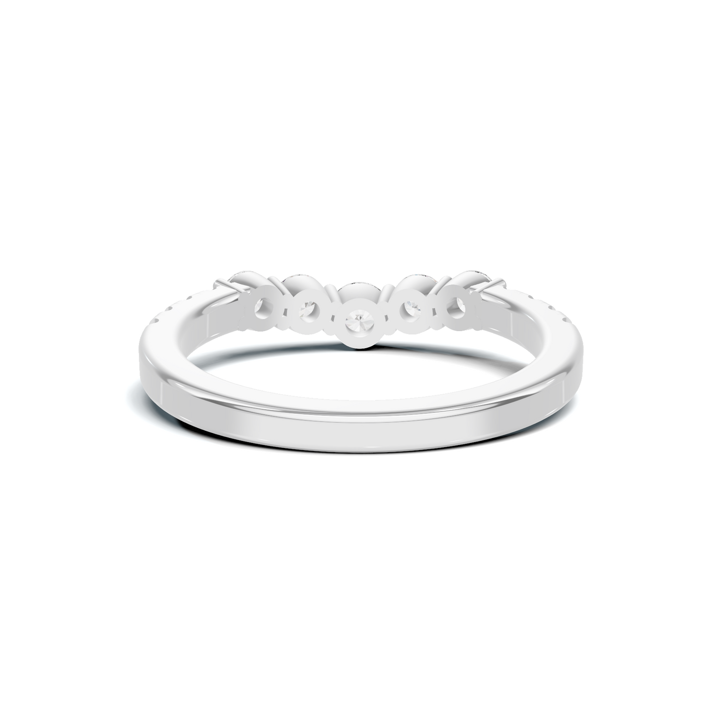 Graduated Scalloped Anniversary Ring