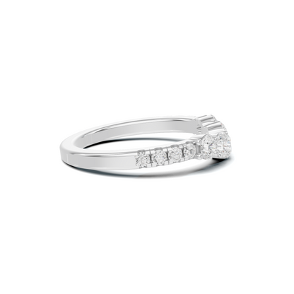 Graduated Scalloped Anniversary Ring