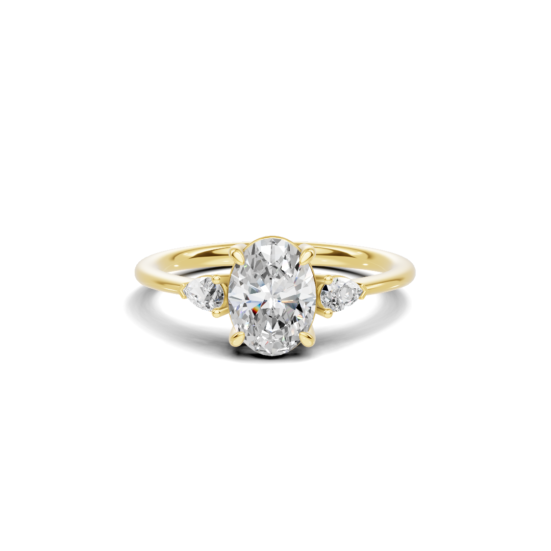 Grand Brilliant Three Stone Ring