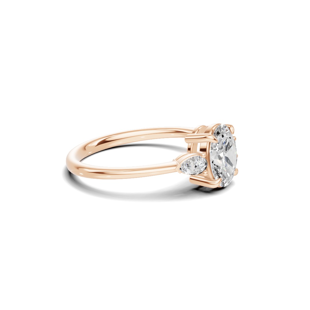 Grand Brilliant Three Stone Ring