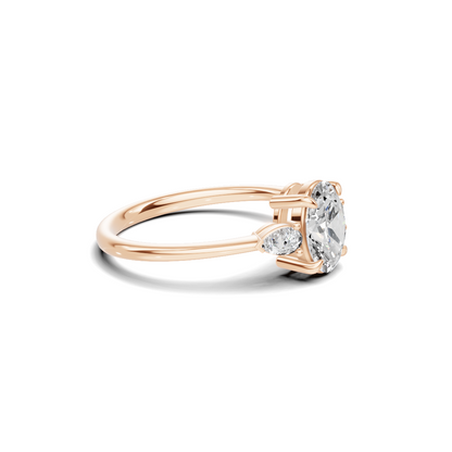 Grand Brilliant Three Stone Ring