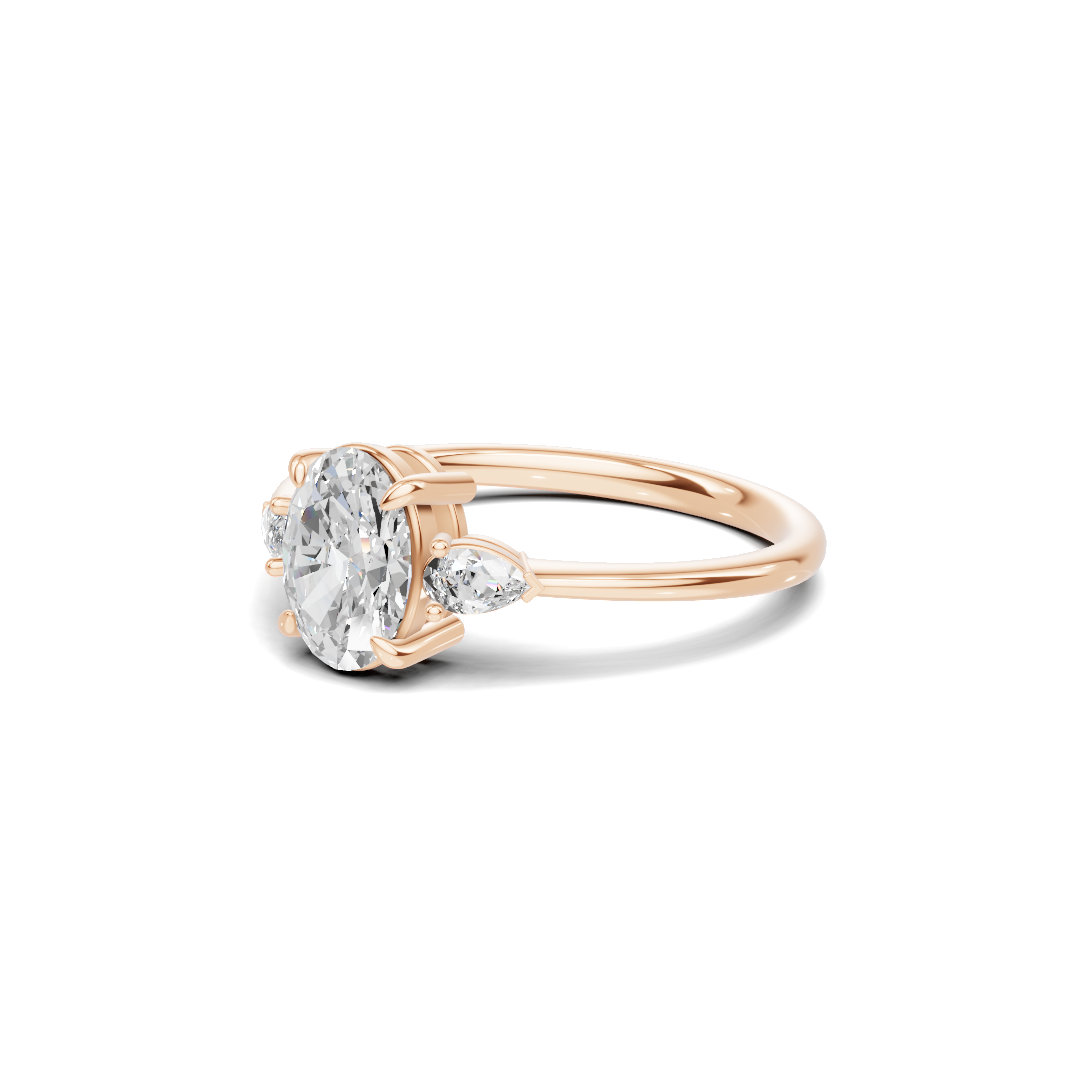 Grand Brilliant Three Stone Ring