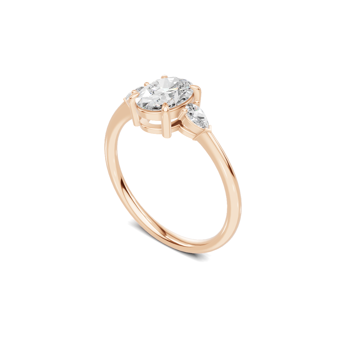 Grand Brilliant Three Stone Ring