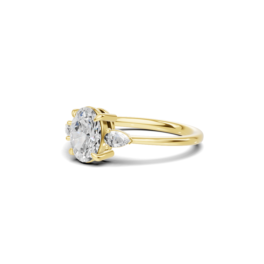 Grand Brilliant Three Stone Ring