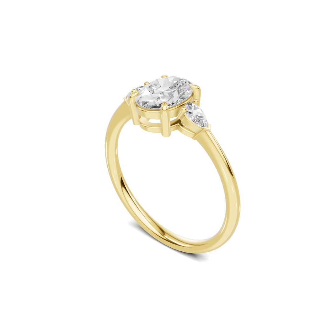Grand Brilliant Three Stone Ring