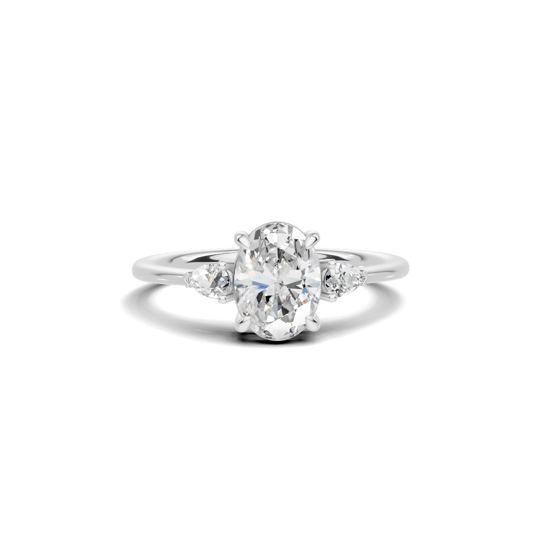 Grand Brilliant Three Stone Ring