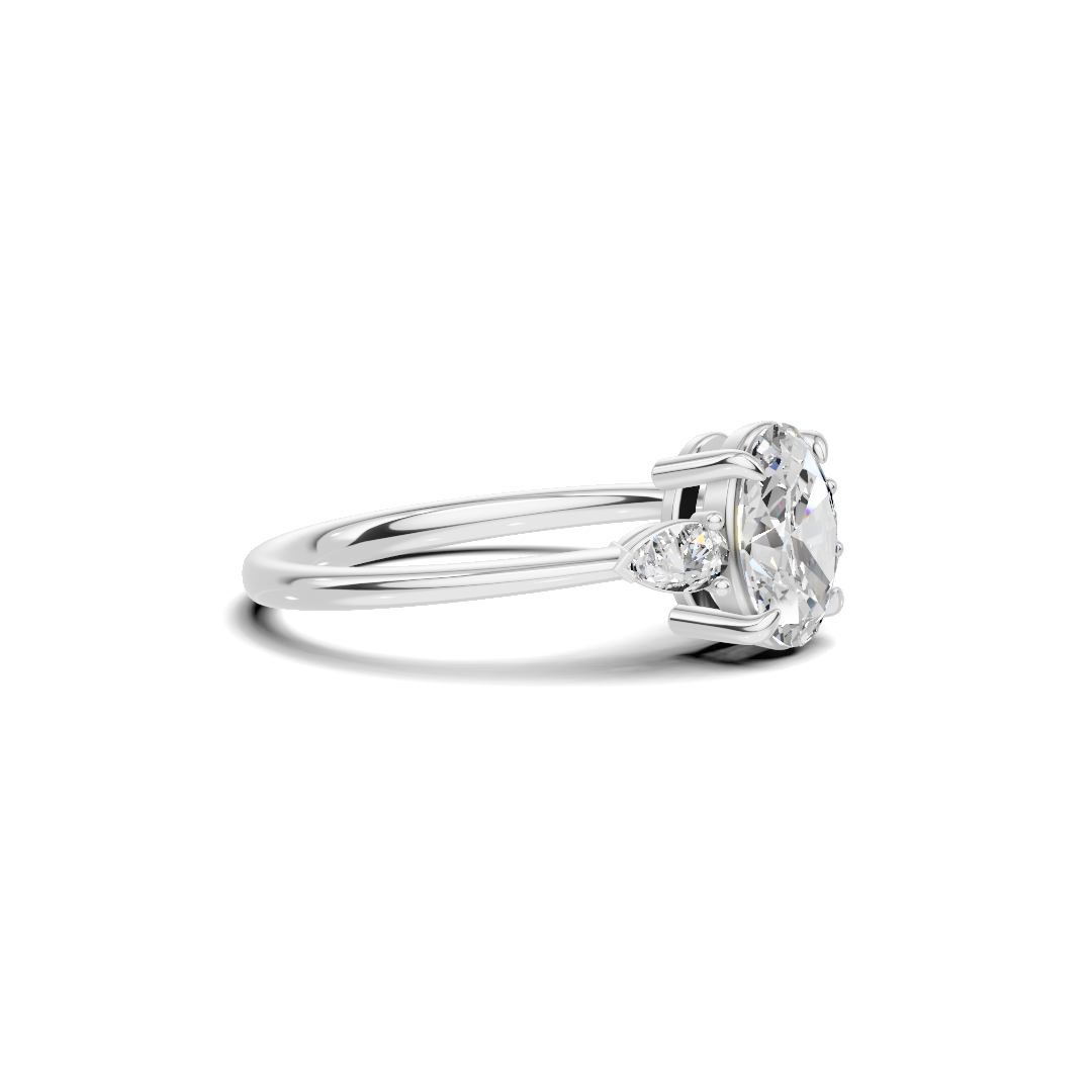 Grand Brilliant Three Stone Ring
