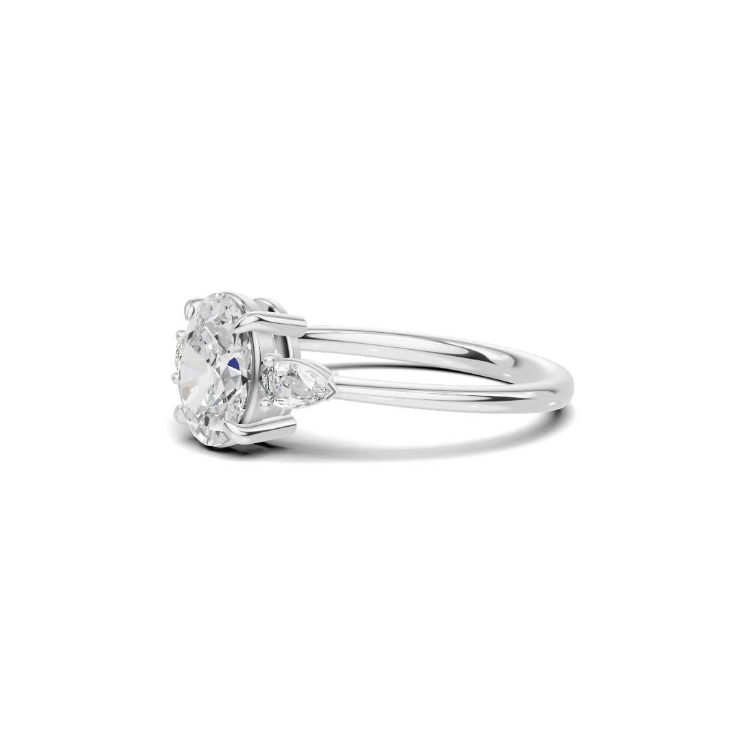 Grand Brilliant Three Stone Ring