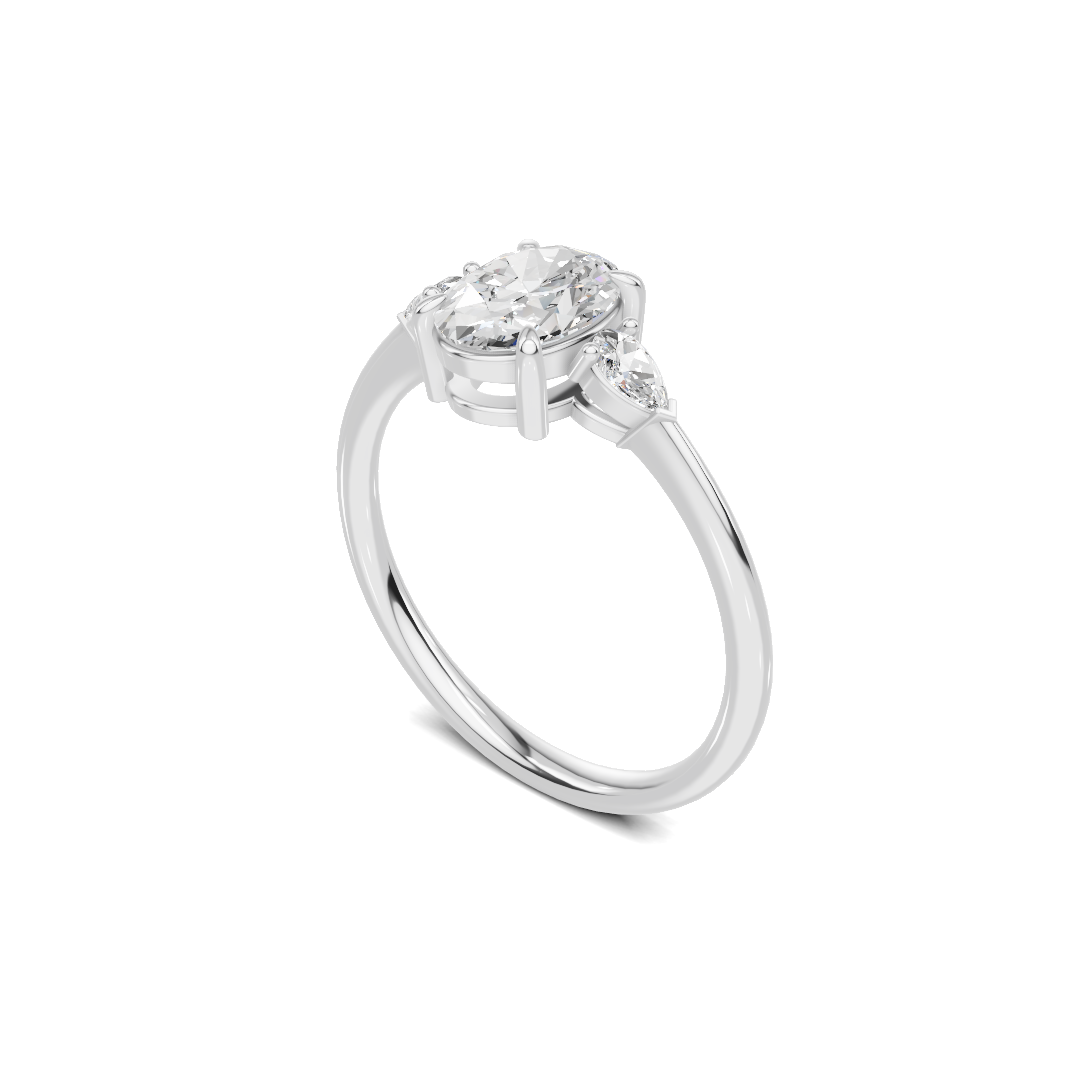 Grand Brilliant Three Stone Ring