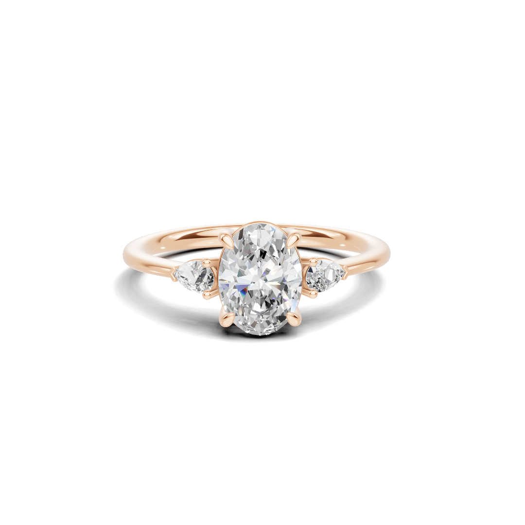Grand Brilliant Three Stone Ring