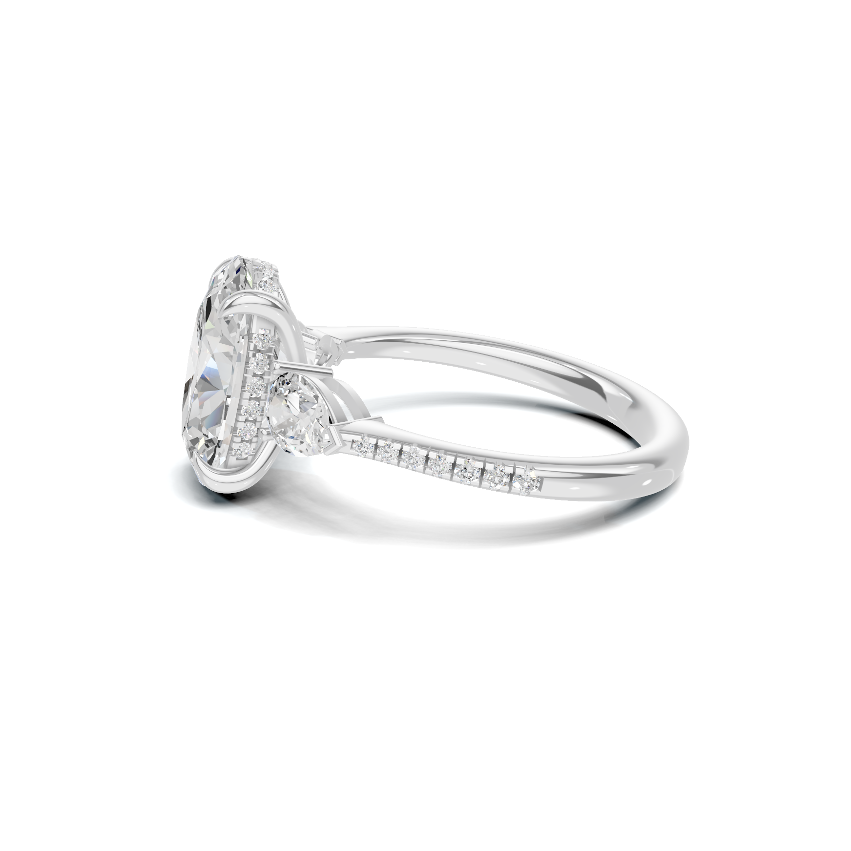 Grand Elegant Accented Statement Ring