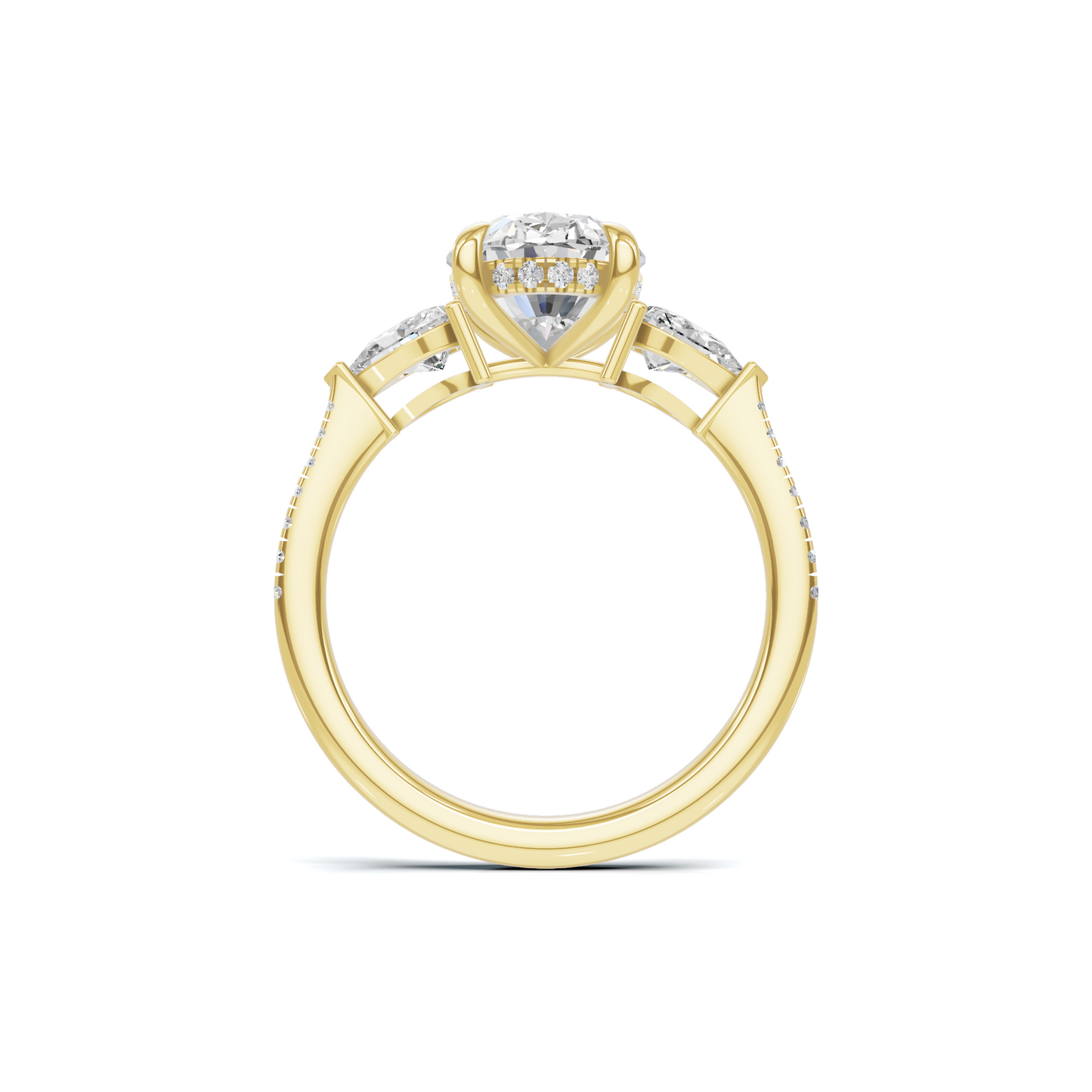 Grand Elegant Accented Statement Ring