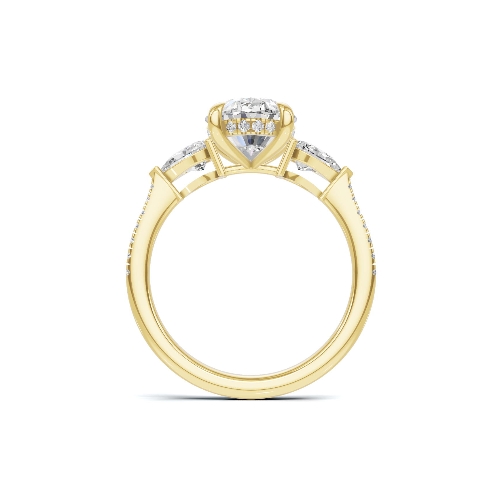 Grand Elegant Accented Statement Ring