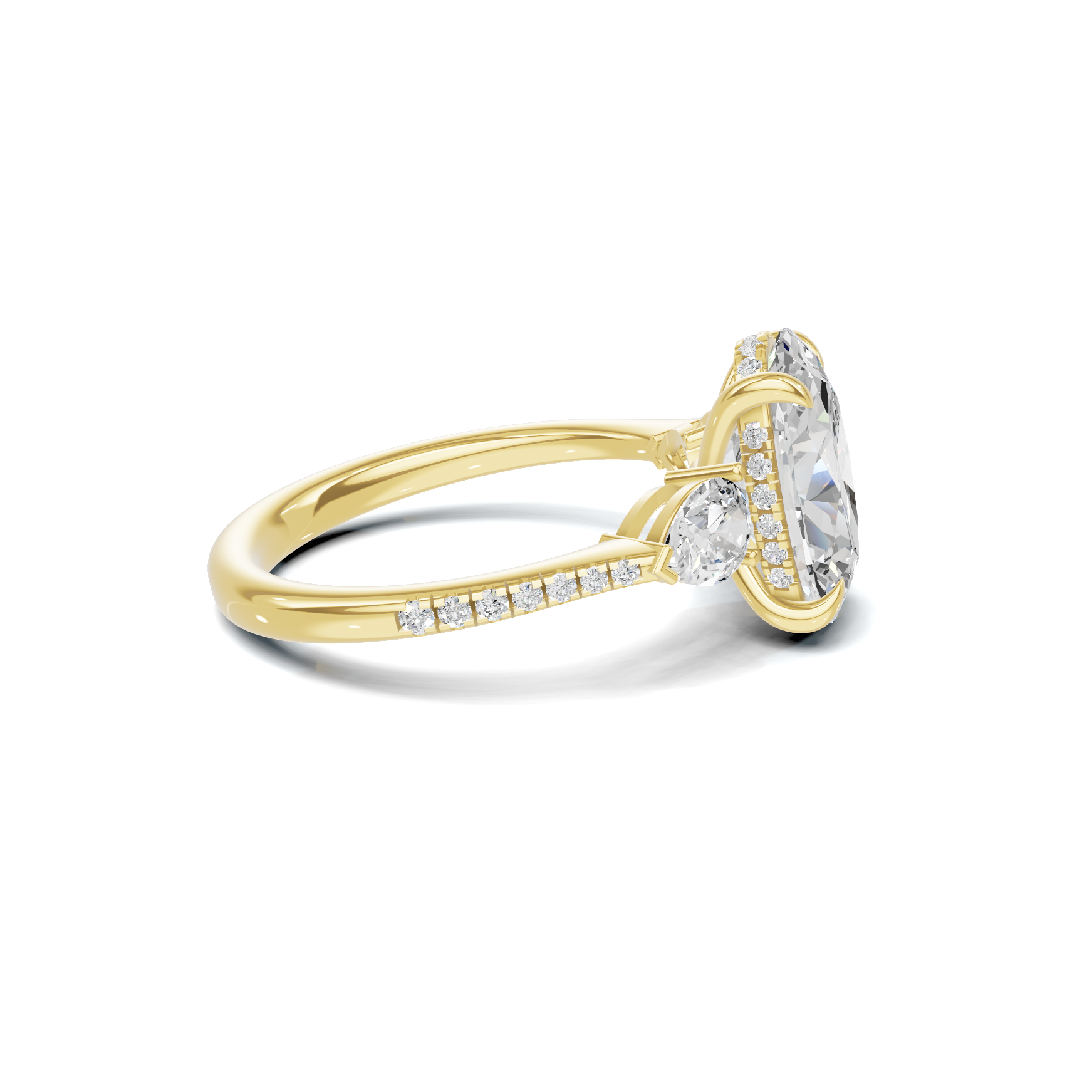 Grand Elegant Accented Statement Ring