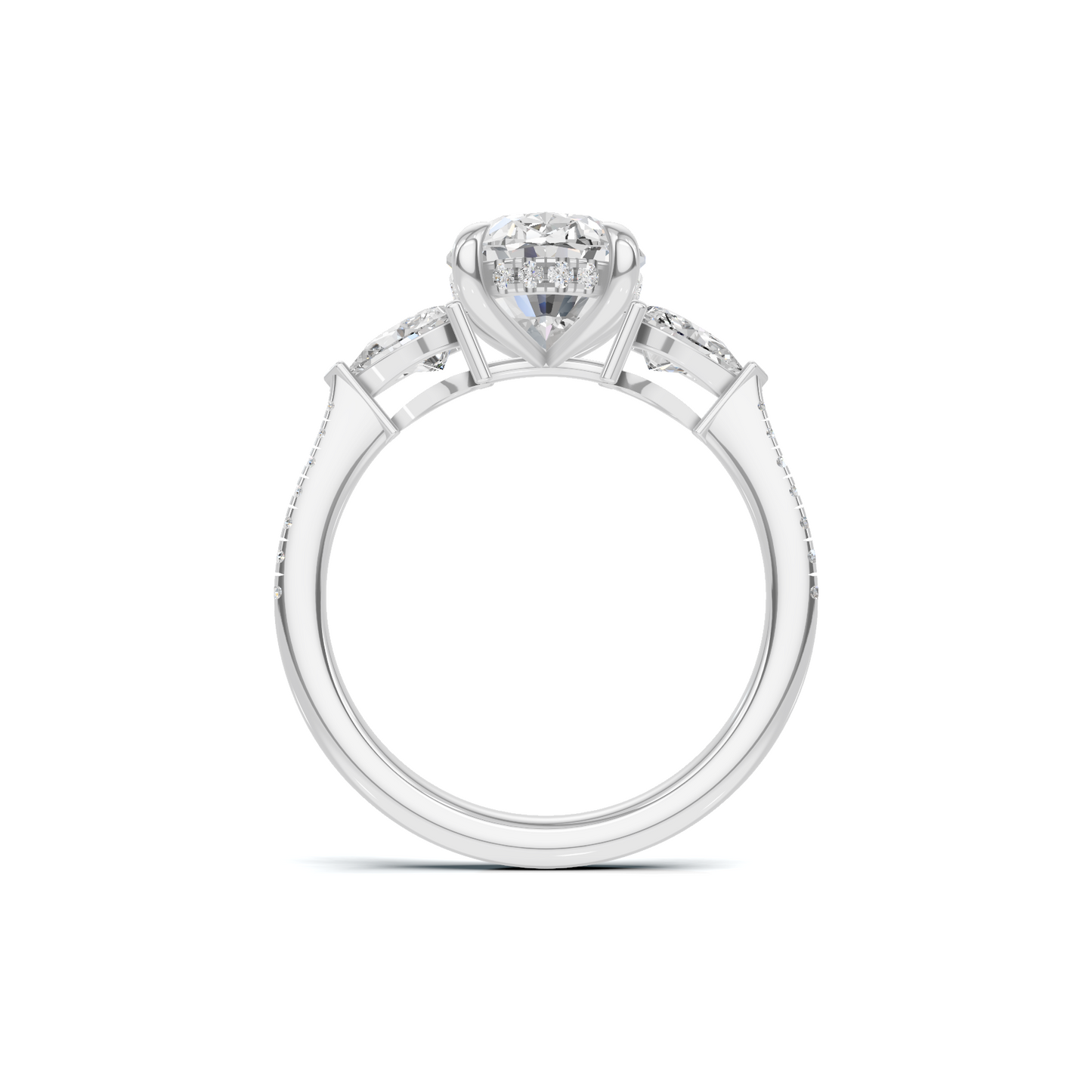 Grand Elegant Accented Statement Ring