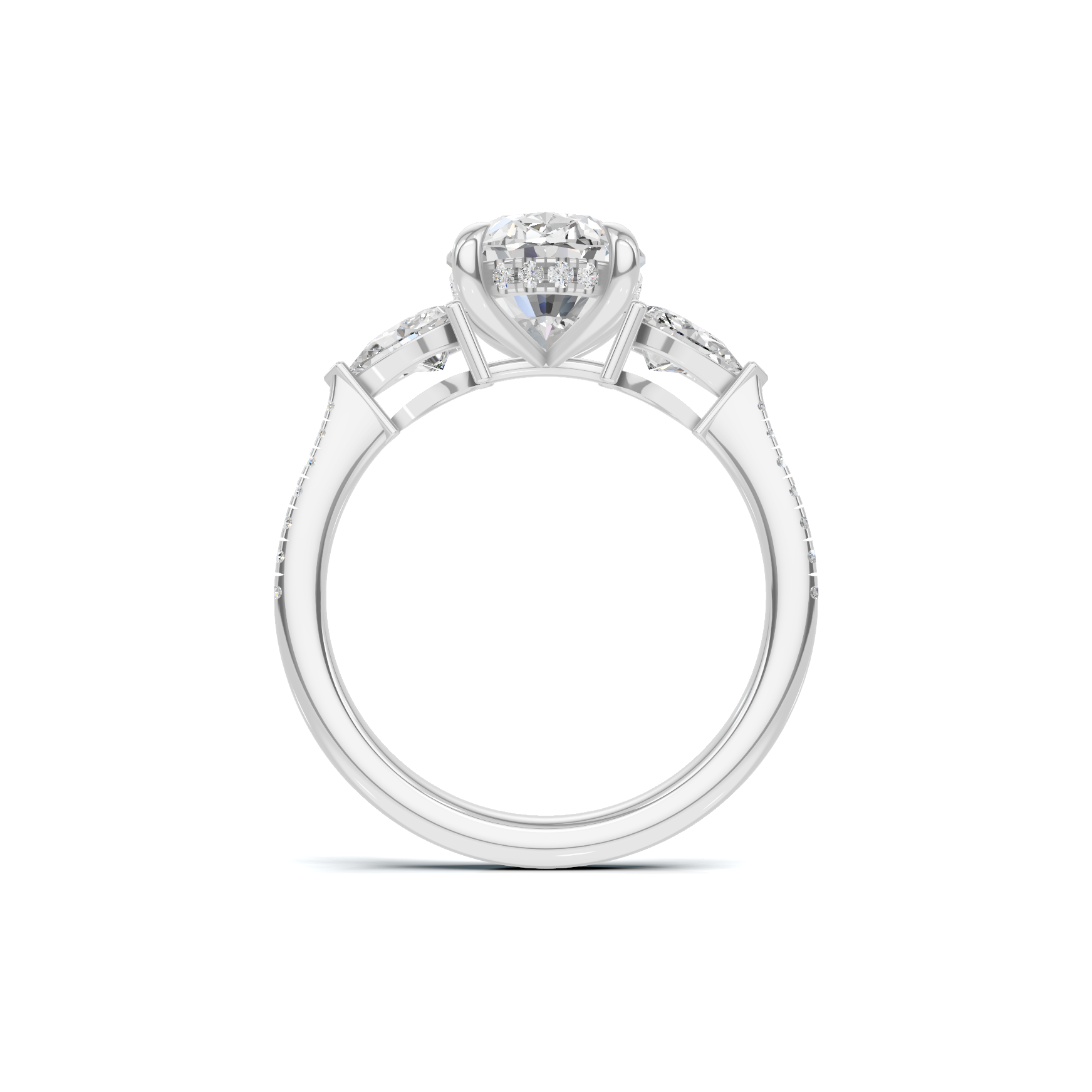 Grand Elegant Accented Statement Ring