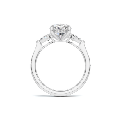 Grand Elegant Accented Statement Ring