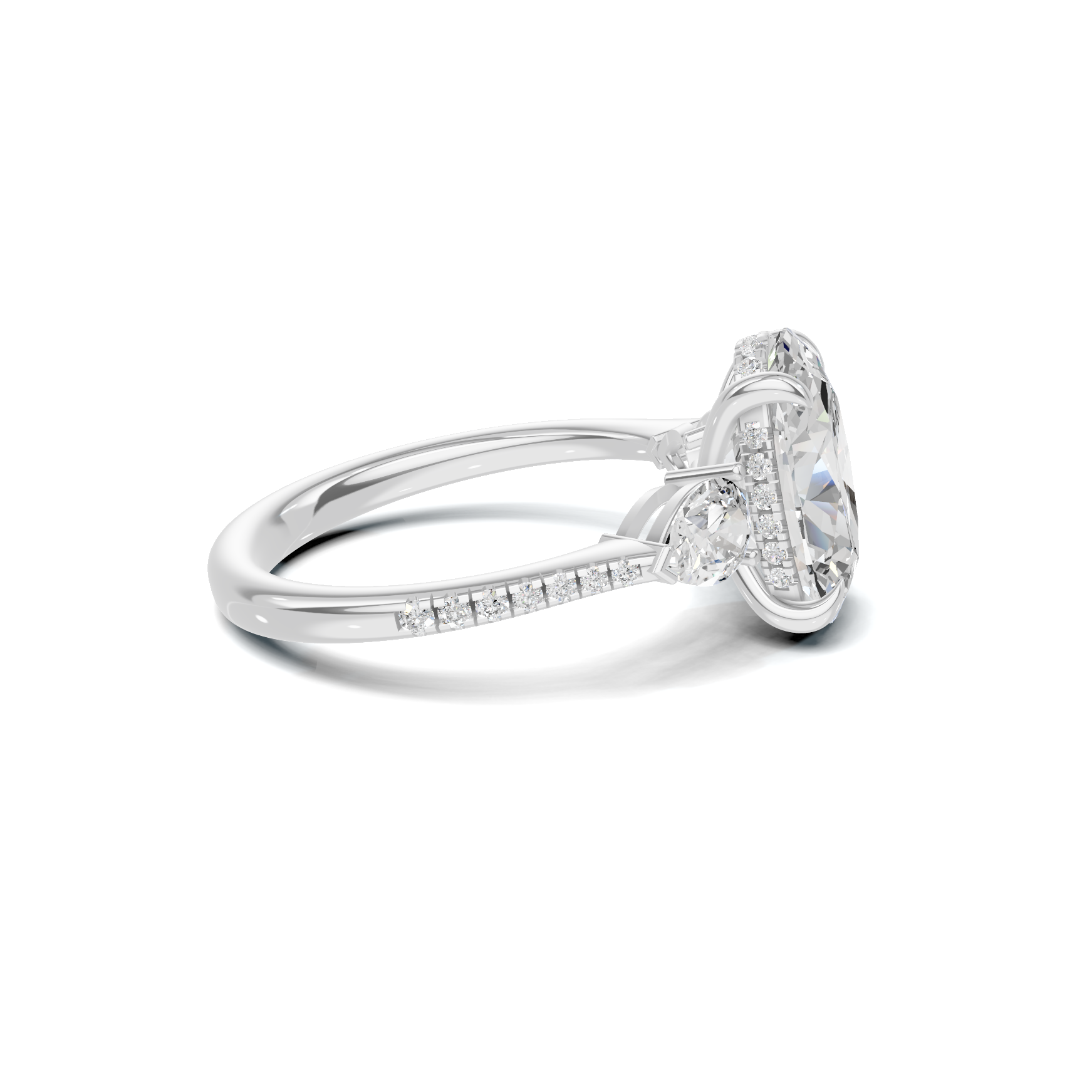 Grand Elegant Accented Statement Ring