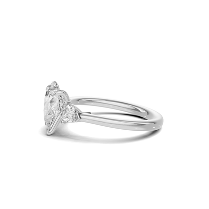 Grand Elegant Three Stone Ring