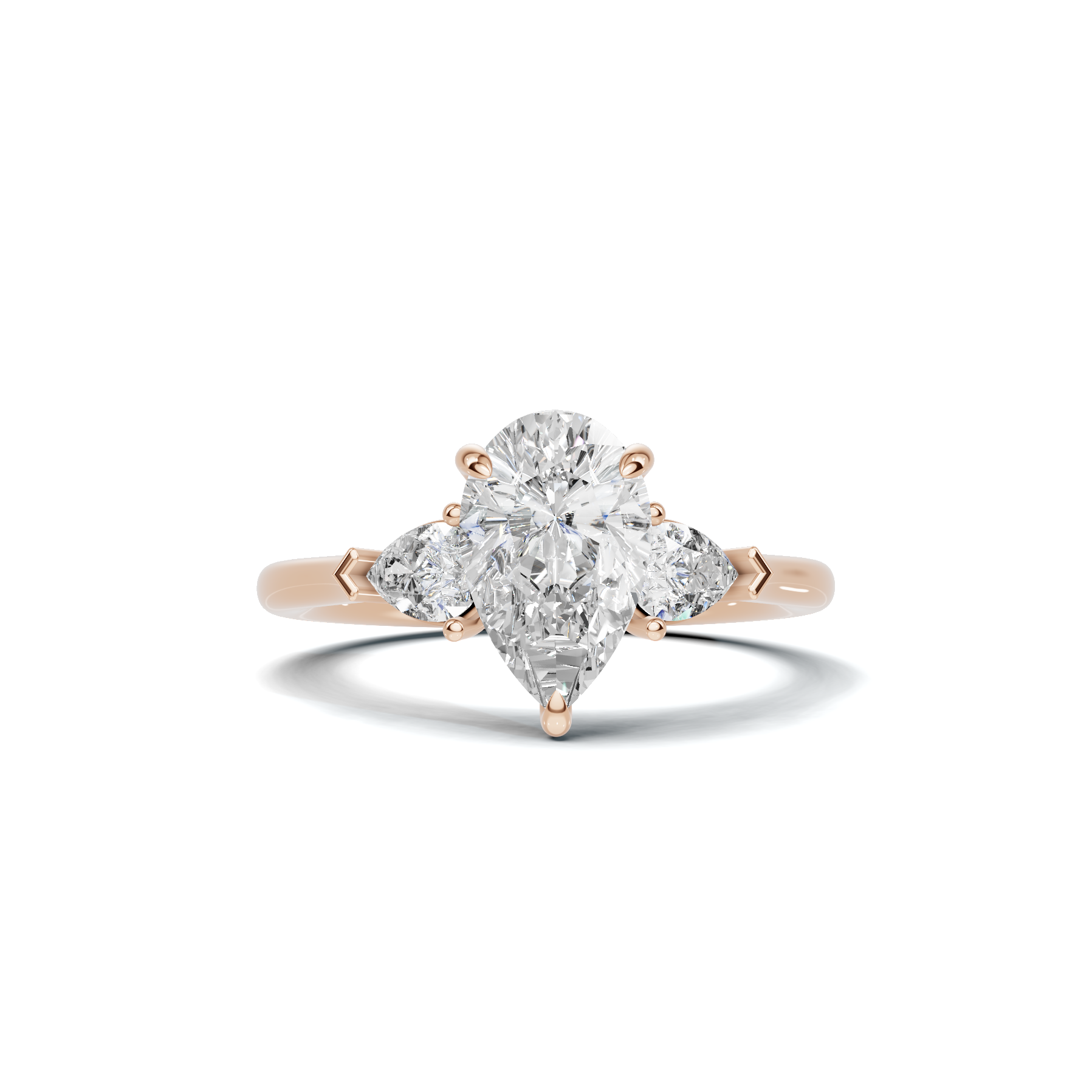 Grand Elegant Three Stone Ring