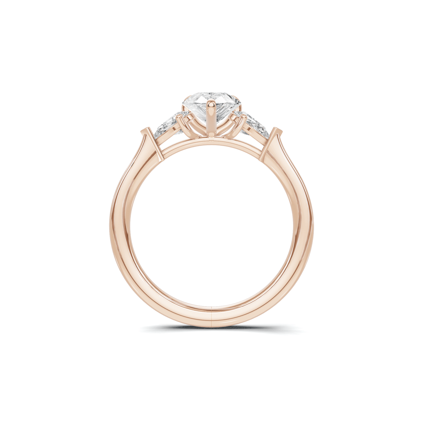 Grand Elegant Three Stone Ring